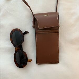Celine Triomphe Tortoise Sunglasses